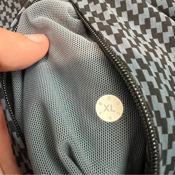 Lululemon Surge Jacket Saint James Tweed Iron Blue Black Size XL Men’s - Picture 11 of 16